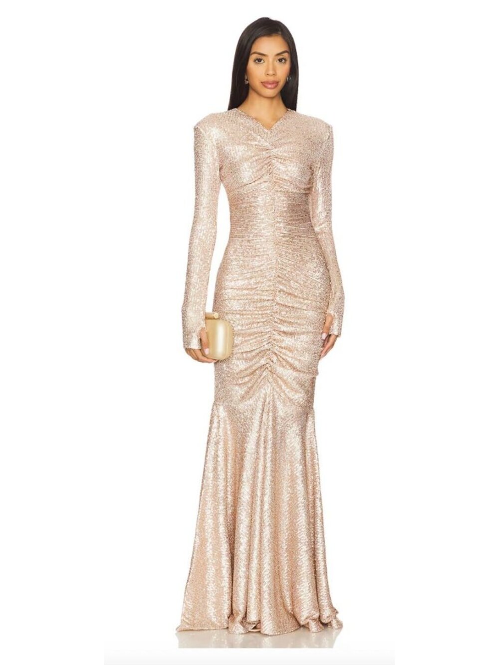 Norma Kamali Long Sleeve Fishtail Gown NWOT - Size XS
